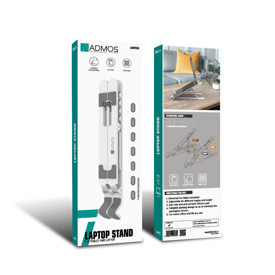 Admos AM903 Laptop Stand For Tablets And Laptop Admos AM903 Laptop Stand For Tablets And Laptop